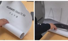 宣传标语撞车苹果,华为Mate70 Air线下海报曝光,或11月初开售